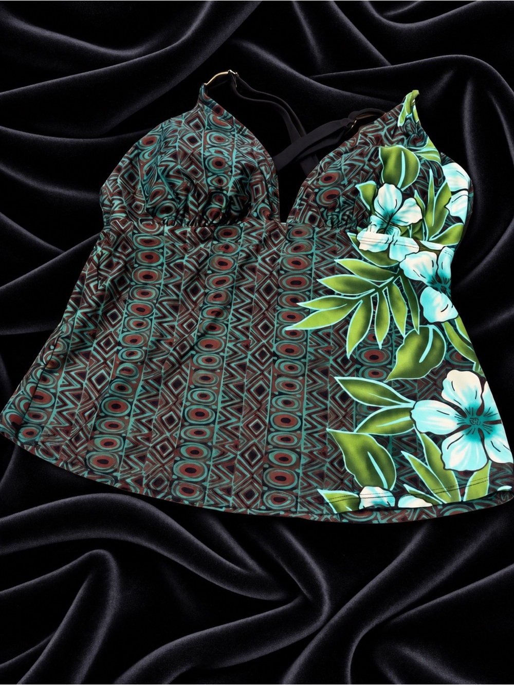 Cross Cross Back Swim Top